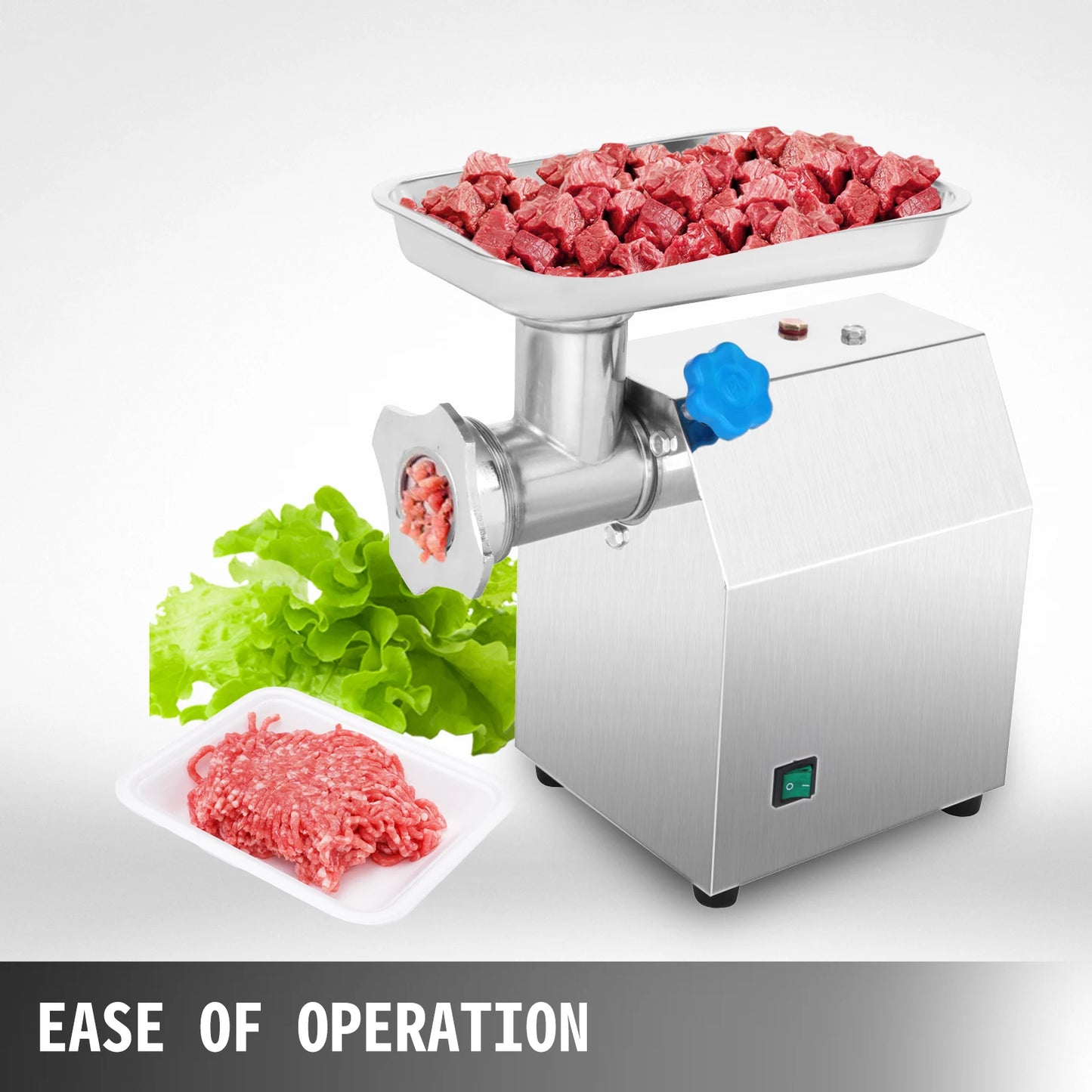 VEVOR 250Kg/H Electric Meat Mincer Grinder 1100W Commercial Kitchen Chopper Food Processor Sausage Maker Machine Home Appliance