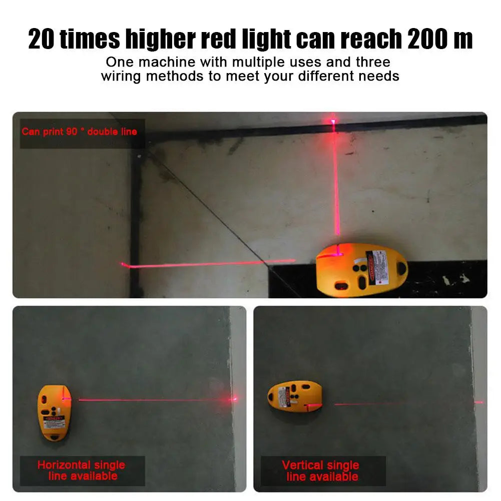 Right Angle 90 Degree Horizontal Vertical Laser Level Line Projection Square Level Laser Level Line Measurement Gauge For Wall