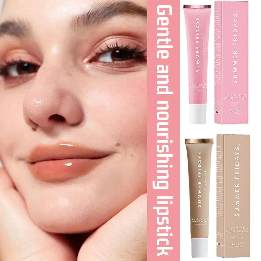 Summer Fridays Deep Moisturizing Lip Balm Glaze Smoothing Lip Lines, Long-Lasting Nourishment Lip Balm, Daily Makeup Lip Care