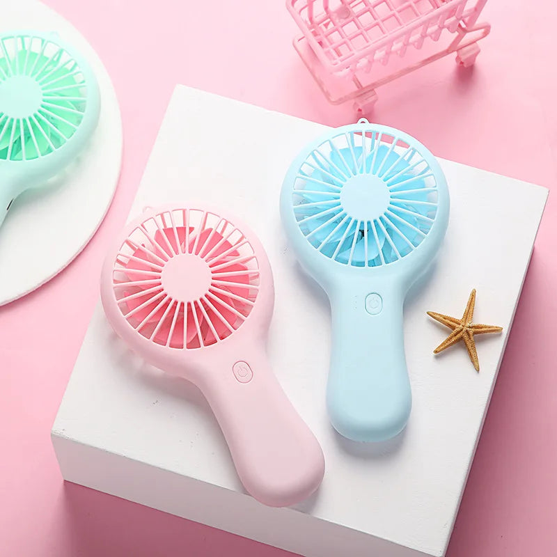 New Eyelash Tool Creative Mini Handheld Small Rechargeable Fan Summer Refreshing Outdoor Gadgets