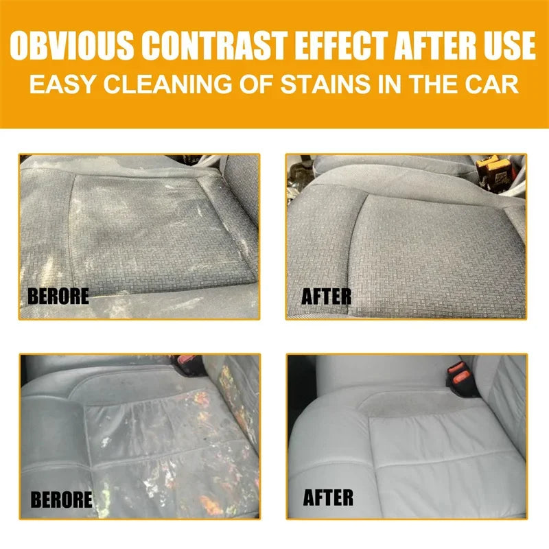 Multifunctional Foam Cleaner Car Interior Stain Removal and Cleaning Leather Seat Foam Cleaner Spray Foam Maintenance Wash Car