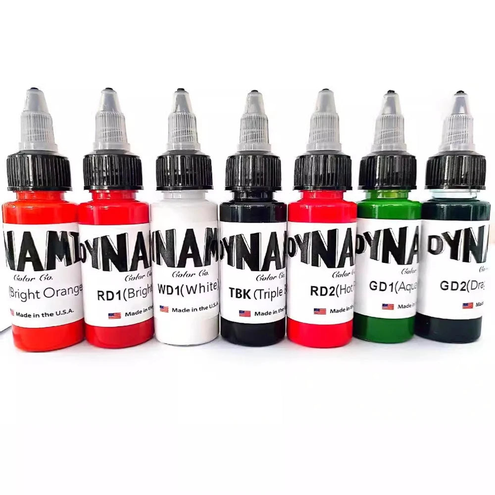 New 30ml Dynami Brand Professional Tattoo Ink Pigment For Body Safe Rave Natural Permanent Makeup Tattoo Machine Supplies