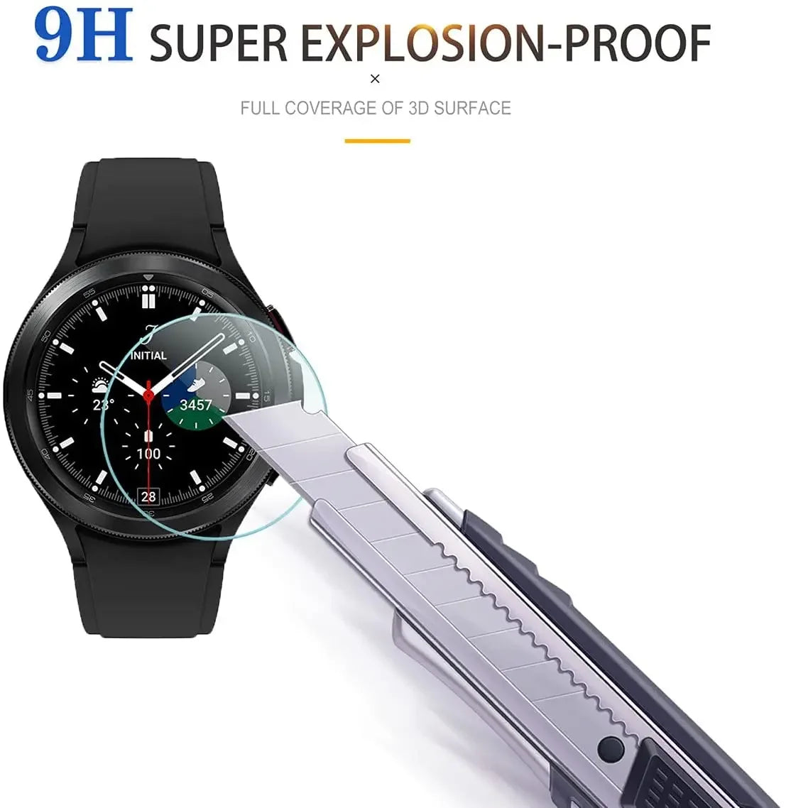 9H Tempered Glass for Samsung Galaxy Watch 4 5 6 7 40/44mm Classic 42/46mm Watch7 44 40mm Anti Scrach Film HD Screen Protectors