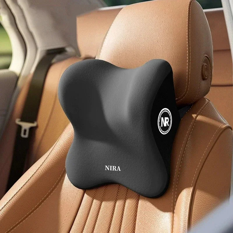 Memory Foam Car Universal Headrest Lumbar Cushion Back Cushion Lumbar Pillow Car Comfort Neck Pillow Car General Accessories