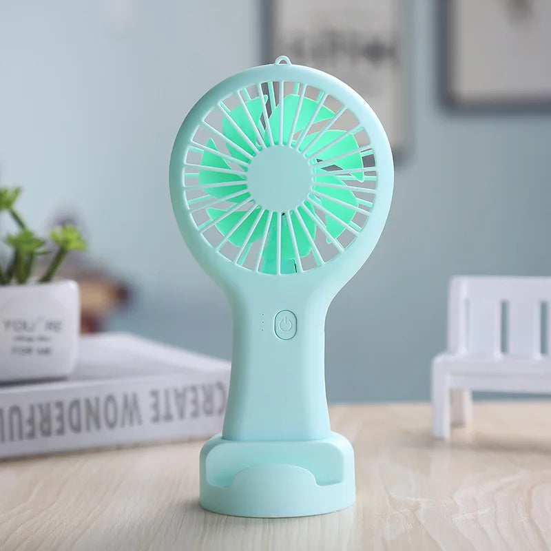 New Eyelash Tool Creative Mini Handheld Small Rechargeable Fan Summer Refreshing Outdoor Gadgets