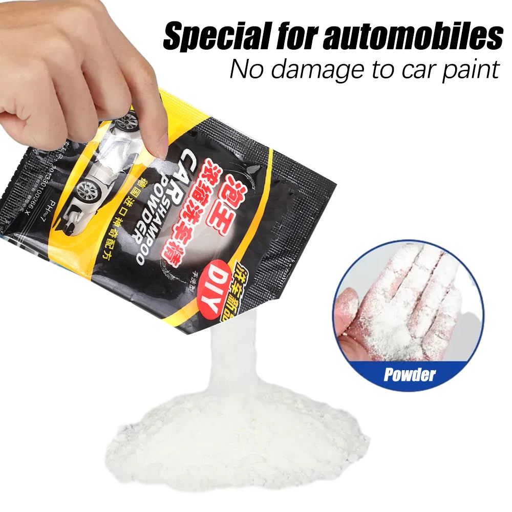 Car Washing Decontamination Concentrated Powder Strong Essence Foam Cleaner Shampoo Wash Detergent Automobiles Windshield Wash