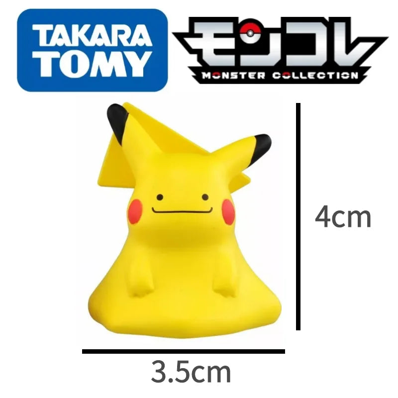 TOMY Kawaii Cute Pokemon Figures WCT Exquisite Toy Pokemon Ball Piplup Diglett Vulpix Pikachu Anime Models 4cm Child Gift