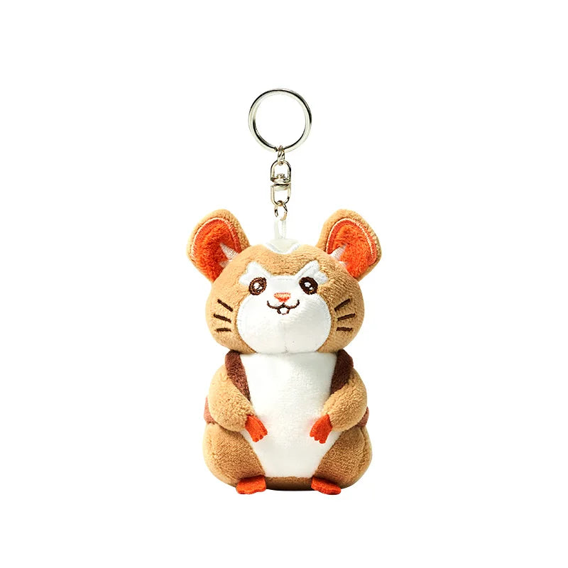 Game OW Overwatch Keychain Wrecking Ball Hammond Plush Pendant Key Ring Cosplay Key Bag Accessories