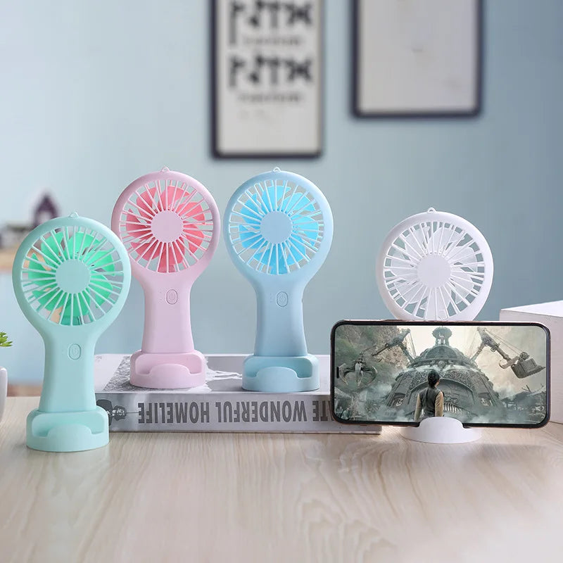 New Eyelash Tool Creative Mini Handheld Small Rechargeable Fan Summer Refreshing Outdoor Gadgets