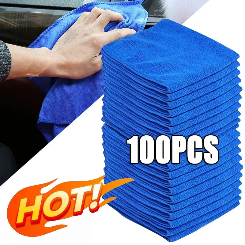 Microfiber Cleaning1-100pcs Cloth Lint-free, Strip-Free Reusable Cleaning Towels, Super Absorbent Cleaning Towels for RV Windows