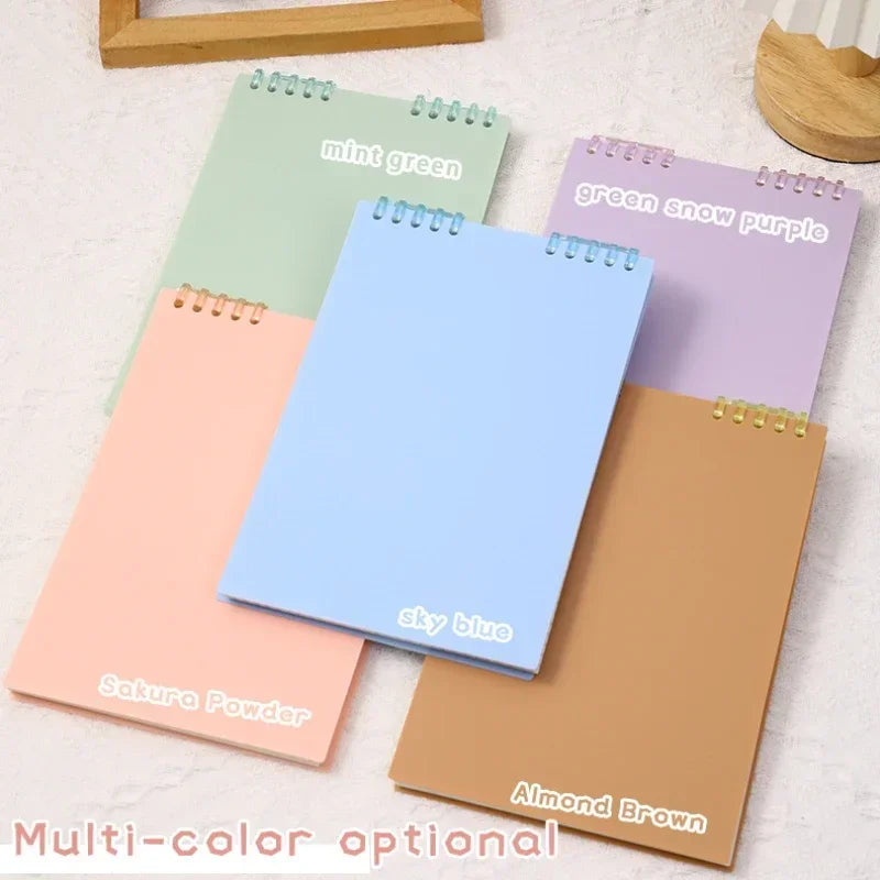 A5 60 Sheets Thick Notebook Spiral Binding Loose-leaf Notebooks with Lines Pages for Students School Office Stationery Supplies