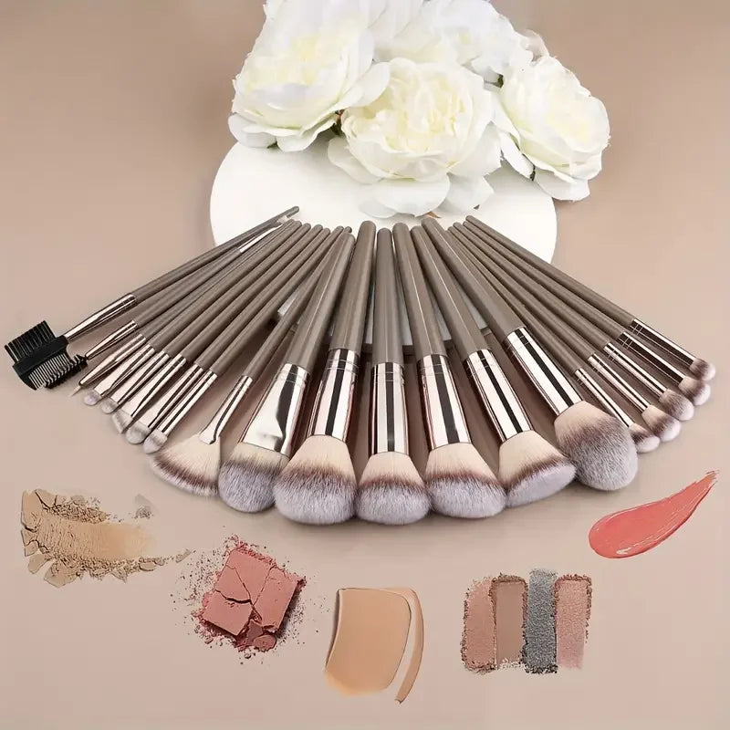 Professional 3-20Pcs Makeup Brushes Set Eyeshadow Blush Highlighter Foundation Concealer Blending Brush Fluffy Women Beauty Tool