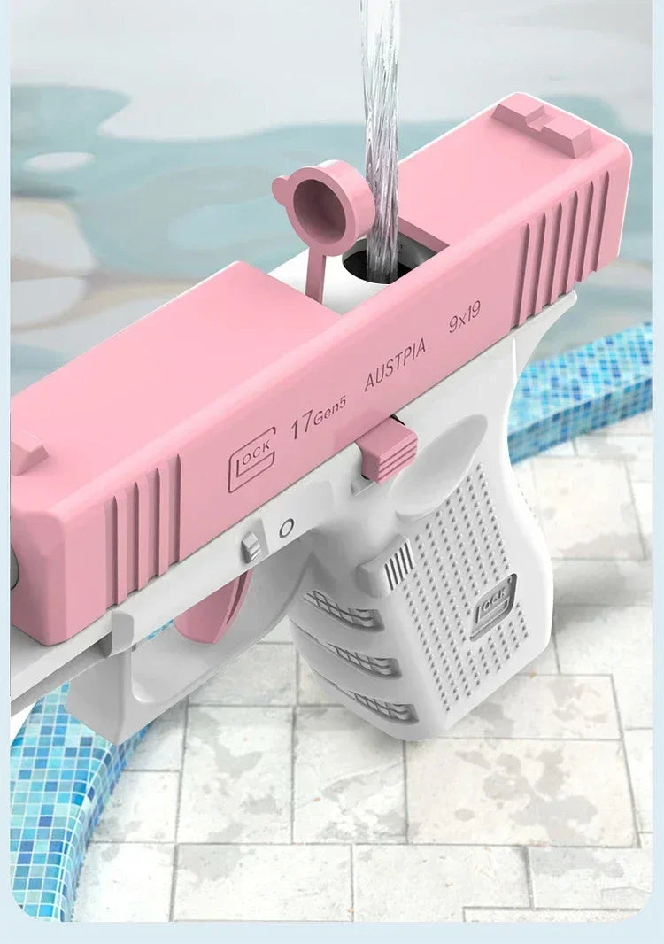 Summer Fully Water Gun Rechargeable Long-Range Continuous Firing Space Party Game Splashing Kids Toy Boy Gift