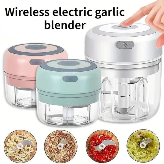 100ML/250ML Electric  Meat Mincer Garlic Chopper Rotate Garlic Press Crusher Vegetable Onion Cutter Kitchen Cooking Accessories