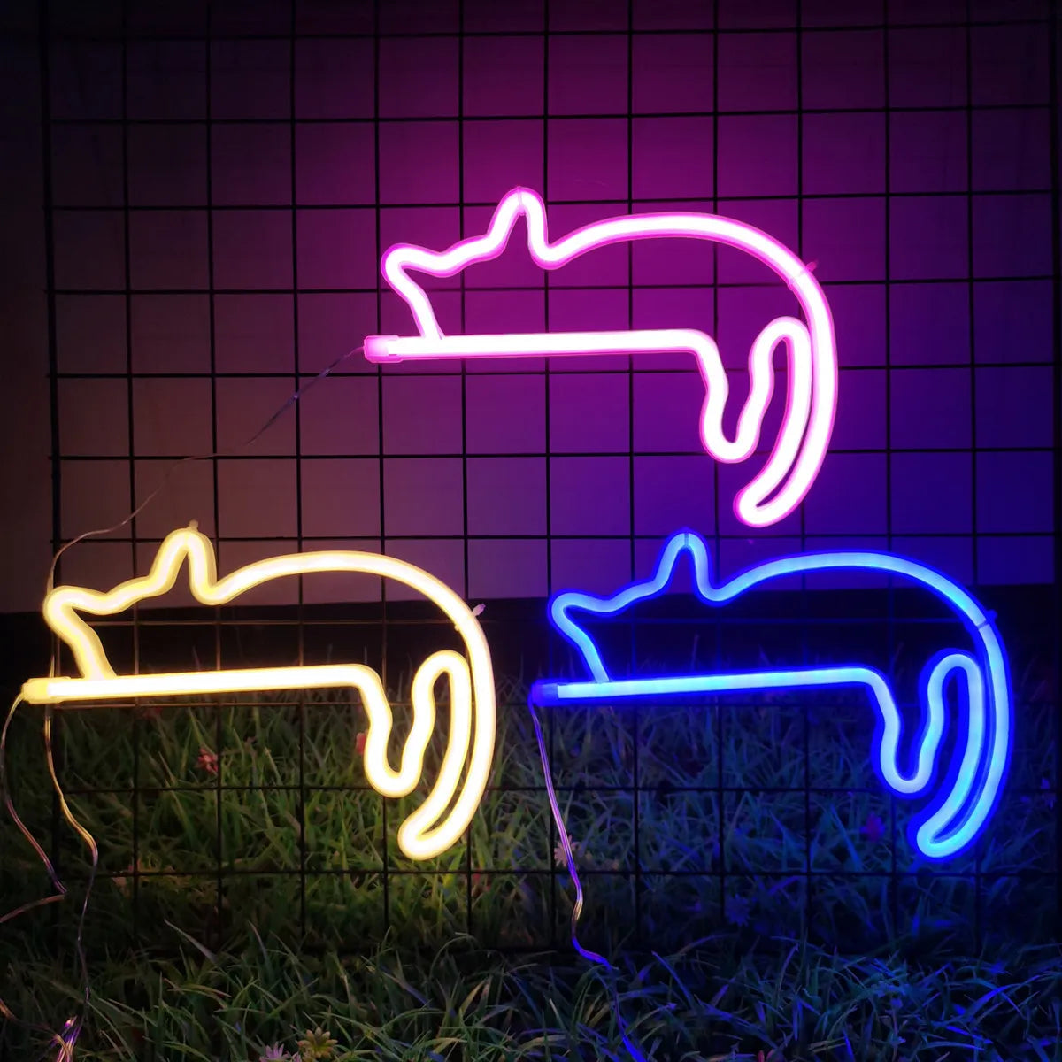 Cute Cat Wall LED Neon Sign Light For Party Gallery Pub Club Bar Pet Shop door Decoration Gifts