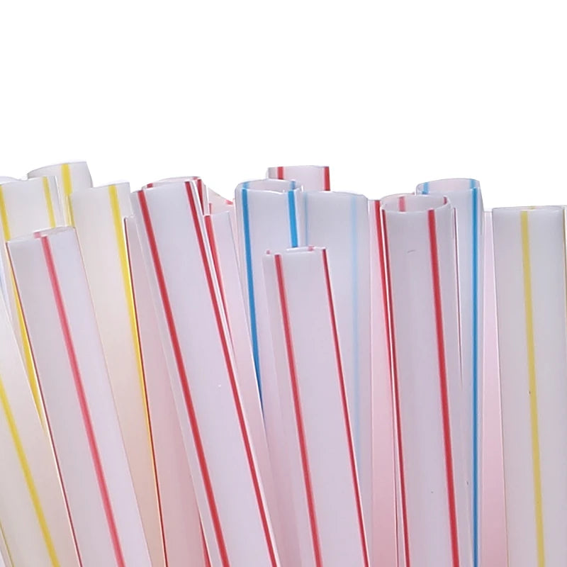 50-1000Pcs Multicolor Drinking Straws rietjes Milk Tea Bar Party Wedding Kitchen Home Accessories Beverage Black Straw Wholesale