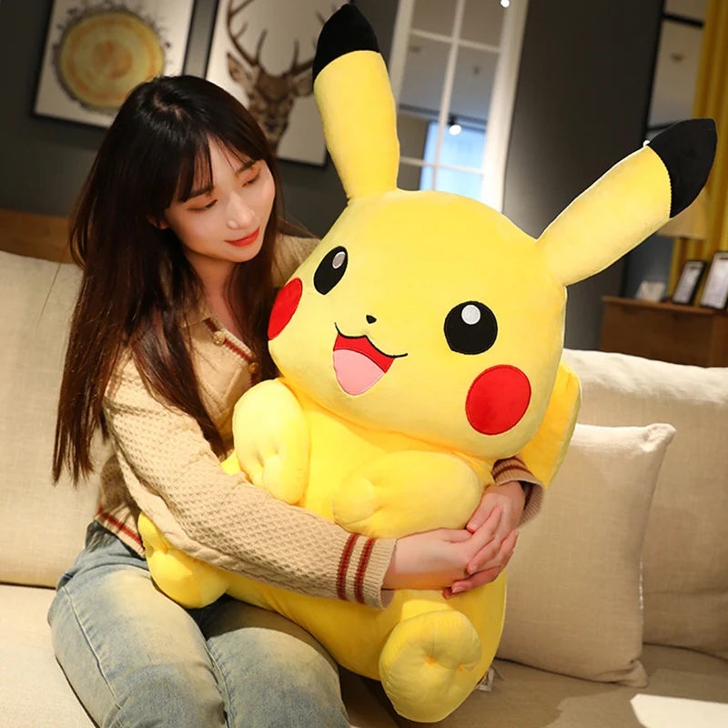 Kawaii Big Size Pokemon Pikachu Stuffed Toys Pikachu Plush Dolls Pikachu Peluche Pillow Xmas Gift For Kids Friends Boys