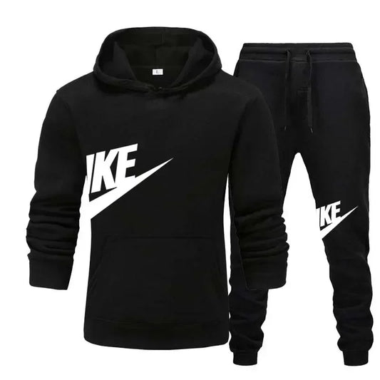 2024 Spring Brand Men Hoodies Sweatshirt+Sweatpants Suit Autumn Winter Warm Tracksuit Sets Men's Hooded Outwear