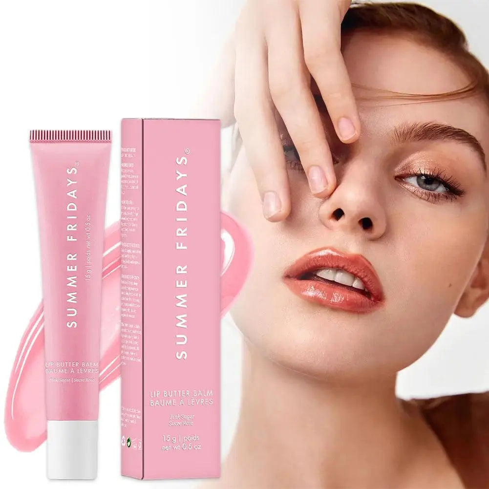 Summer Fridays Deep Moisturizing Lip Balm Glaze Smoothing Lip Lines, Long-Lasting Nourishment Lip Balm, Daily Makeup Lip Care