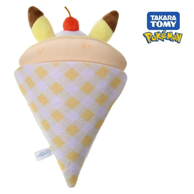 Pokemon Peripheral Cartoon Cone Pikachu Piplup 20CM Detachable Figure Cute Model Plush Children's Toy Girl Birthday Present