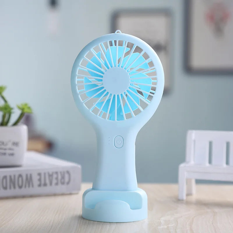 New Eyelash Tool Creative Mini Handheld Small Rechargeable Fan Summer Refreshing Outdoor Gadgets