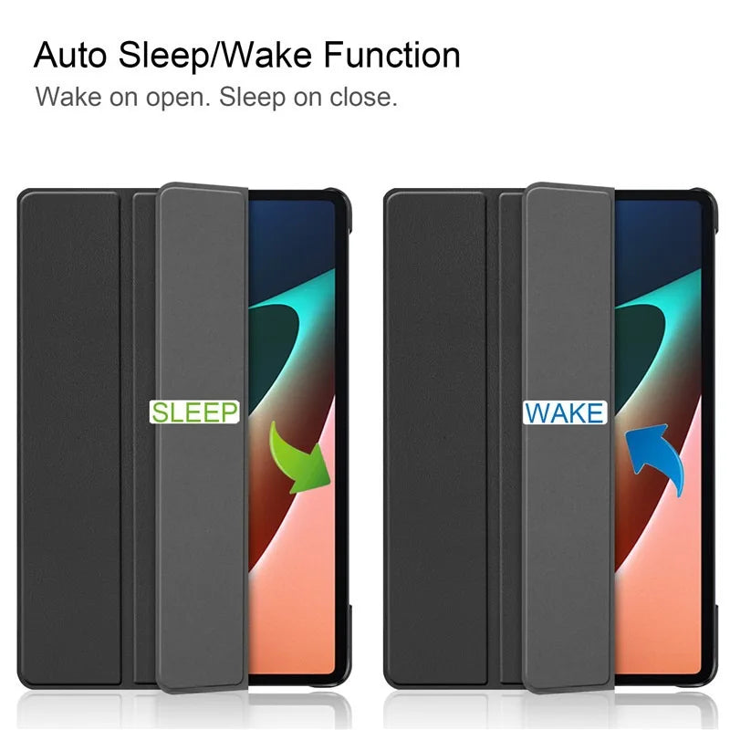 For Funda Xiaomi Mi Pad 6 Pro 5 11 Case Redmi pad SE 11 10.61 8.7" Case Auto Wake up and Sleep Silicone Cover Support Charging