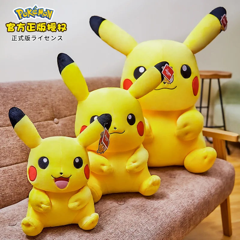 Kawaii Big Size Pokemon Pikachu Stuffed Toys Pikachu Plush Dolls Pikachu Peluche Pillow Xmas Gift For Kids Friends Boys