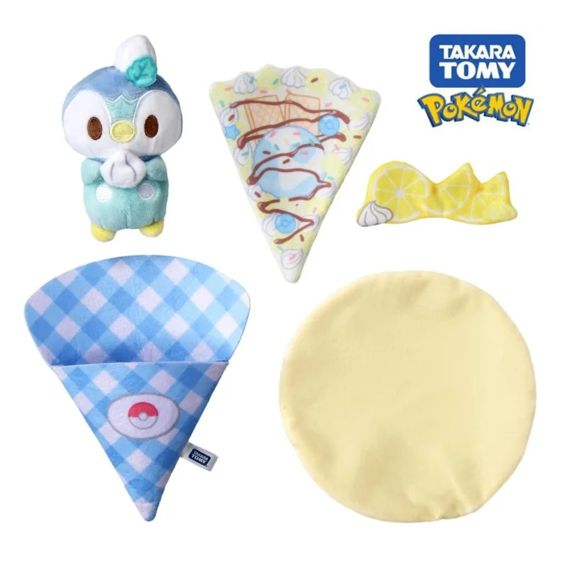 Pokemon Peripheral Cartoon Cone Pikachu Piplup 20CM Detachable Figure Cute Model Plush Children's Toy Girl Birthday Present