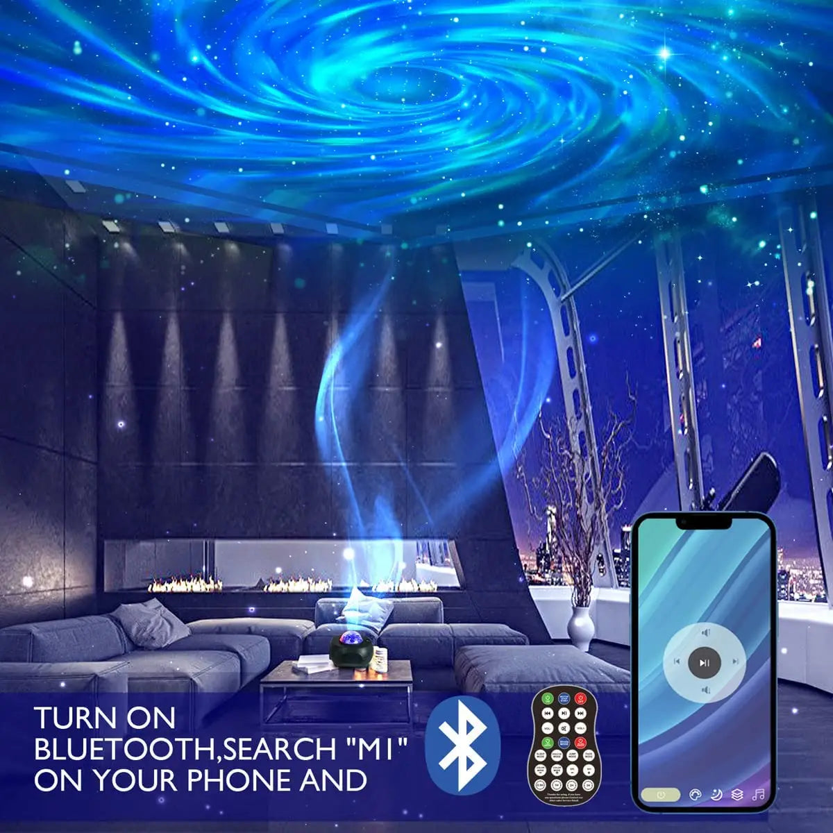 Smart Galaxy Projector Led Star Projector Gaming Room Bedroom Decoration Night Light Starry Sky Laser Star Projector Lamp Gift