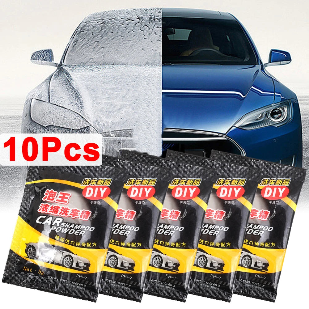 Car Washing Decontamination Concentrated Powder Strong Essence Foam Cleaner Shampoo Wash Detergent Automobiles Windshield Wash