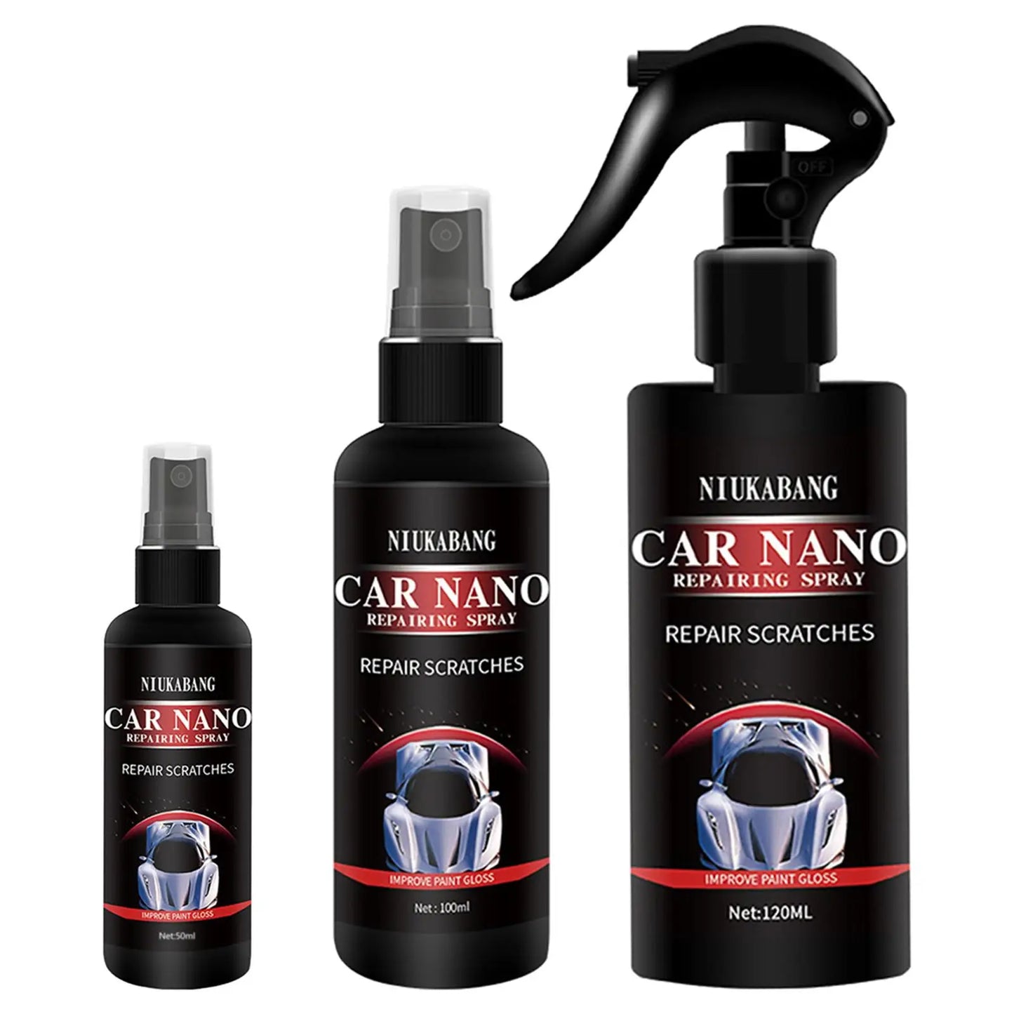 Car Scratch Nano Repairing Coating Spray Oxidation Liquid, Instant Repair Scratches