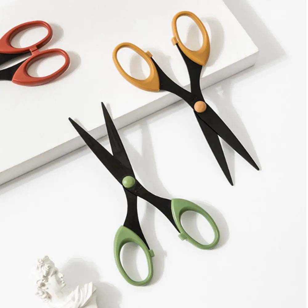 Color Scissor Stainless Steel Blade Safe Design Paper Cutting Scissors for Fine Art Diary Album Craft Office School Supplies