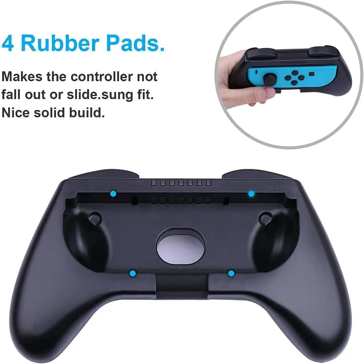 Grip Compatible with Nintendo Switch/Switch OLED Joy-Con, 3 Pack, Wear Resistant Game Switch Controller Handle Case Kit