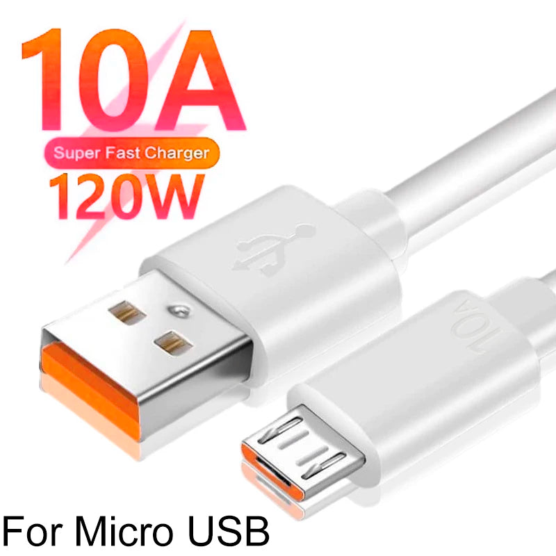 Micro USB Cable 10A High Speed Fast Charging USB Cord for Samsung Galaxy S7 S6 PS4 MP3 TV Stick Andriod Cell Phone Data Cables