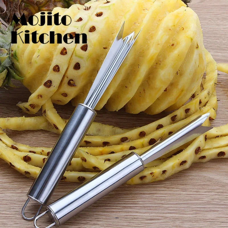 Stainless Steel Pineapple Knife Non-slip  Peeler Easy Cleaning  Shovel Fruit Tools Kitchen