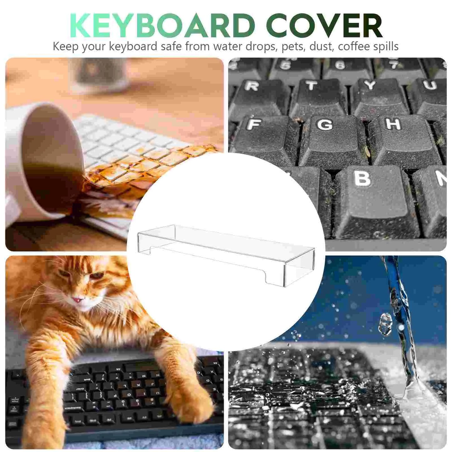 Computer Keyboard Cover Cover Acrylic Protector Clear Case Cat Anti Laptop Stand Desktop Dust Transparent Computer Mechanical