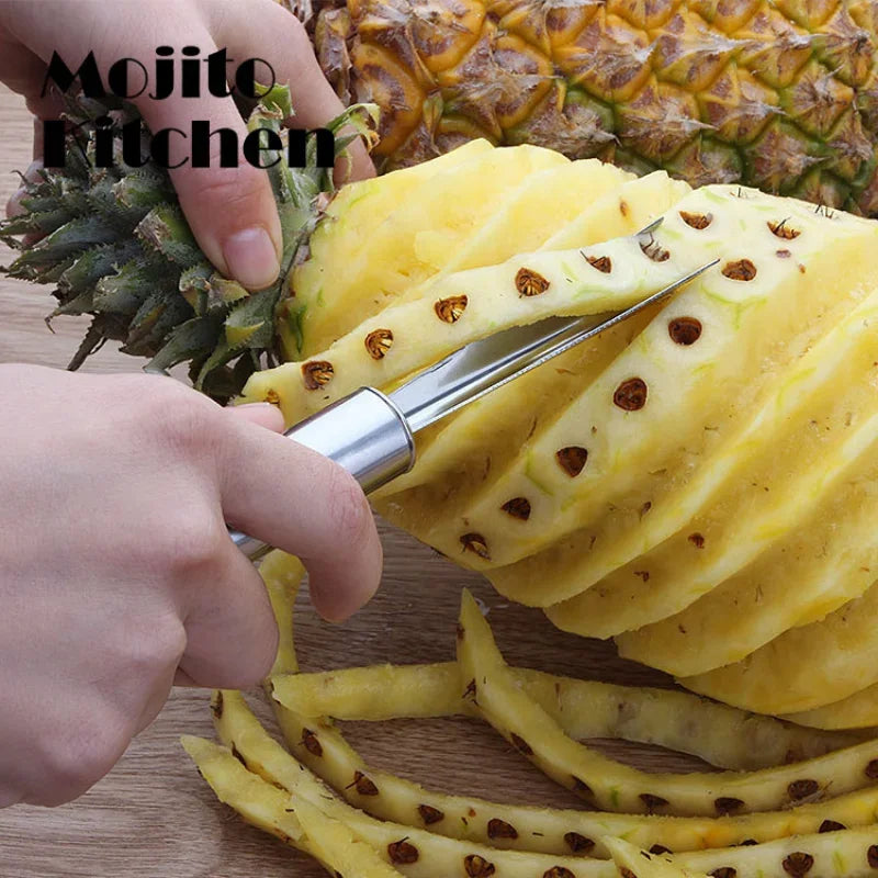 Stainless Steel Pineapple Knife Non-slip  Peeler Easy Cleaning  Shovel Fruit Tools Kitchen