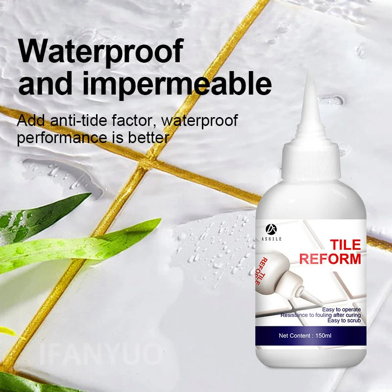 Repair Agent Waterproof White Gold Ceramic Tile Filling Beauty Seam Floor Sealant Tile Repair Porcelain Tiles Flooring Cleaner