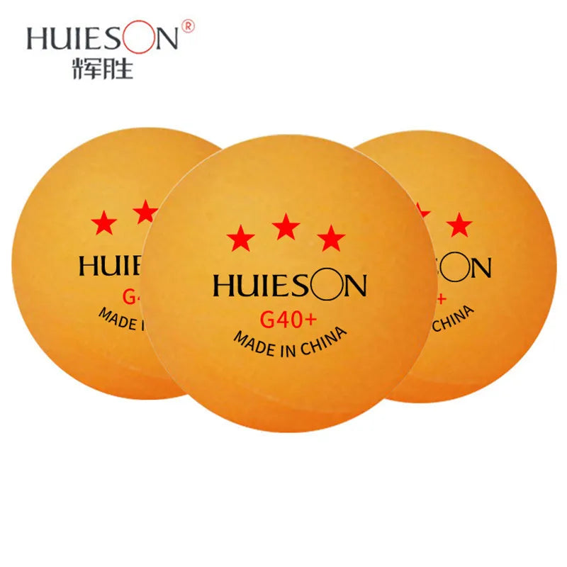 Huieson Professional 3 Star Ping Pong Balls ABS+ New Material Table Tennis Balls for Multi-ball Training Robot