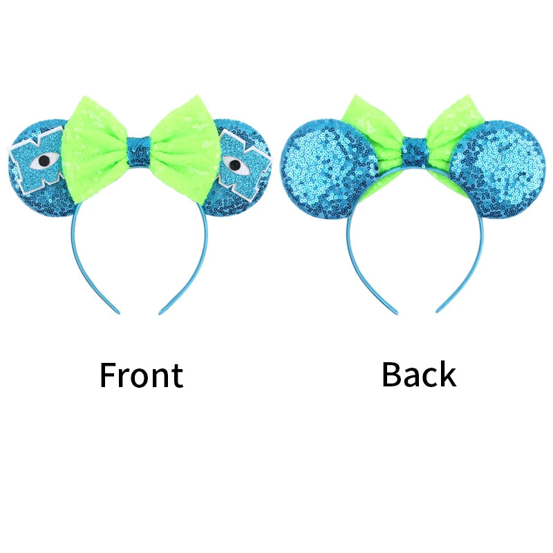 New Cute Monsters Inc Mouse Ears Headband  Minnie Cartoon Cosplay  Mouse Hairband Kids Festival Party Women Hair Accessories