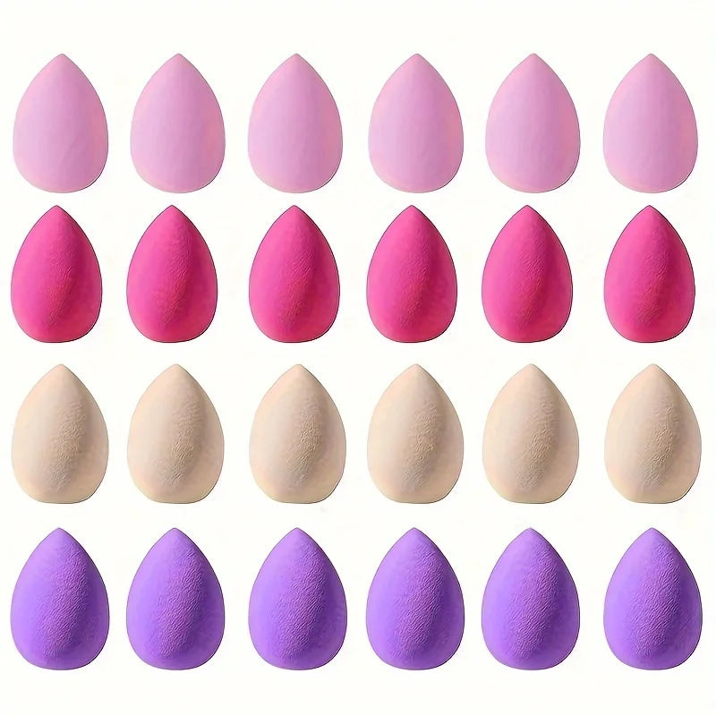 3/10pcs Beauty Sponges, Makeup Blender, Dry & Wet Use, Cosmetic Puffs In Random Colors & Shapes, Flawless Foundation Application