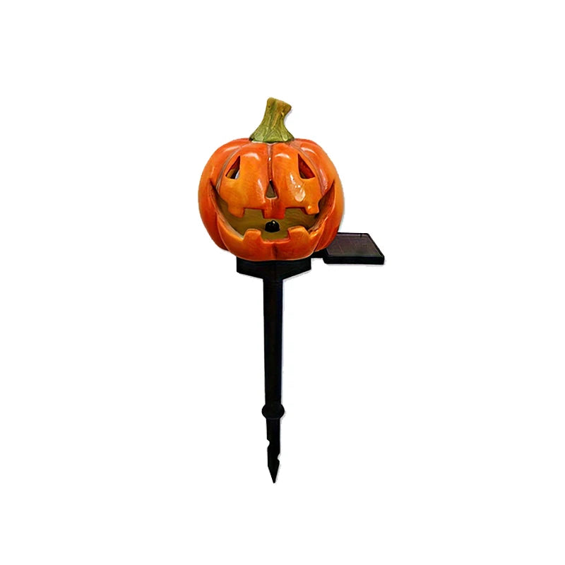 Outdoor Jack-o-lantern Solar Lights Waterproof Halloween Insert in The Ground Yard Decorative Props Atmosphere Decorative Lamp