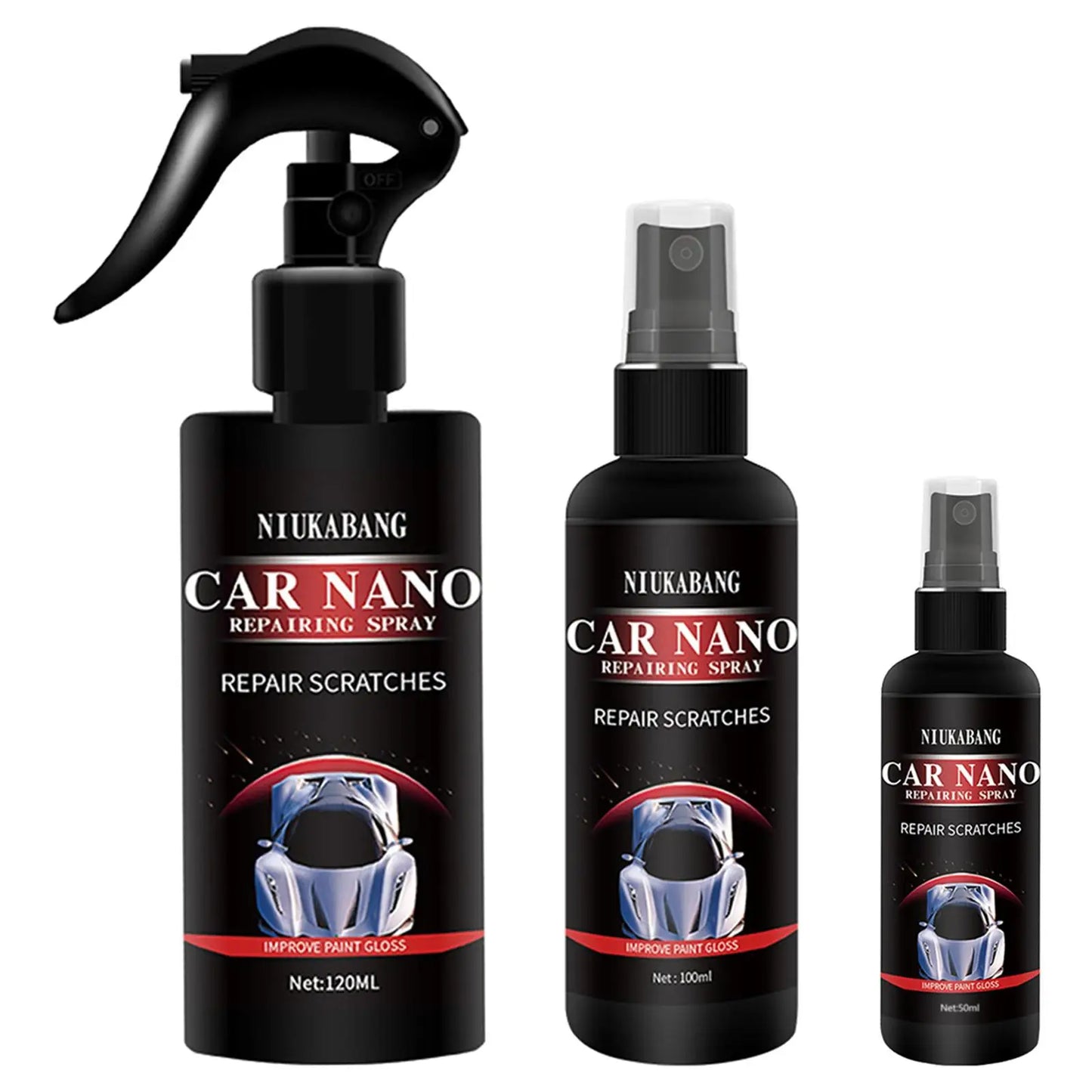 Car Scratch Nano Repairing Coating Spray Oxidation Liquid, Instant Repair Scratches