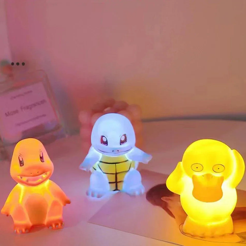 Pokemon Pikachu Night Light Glowing Children Toy Pokemon Pikachu Cute Bedside Lamp Children's Birthday Christmas Present