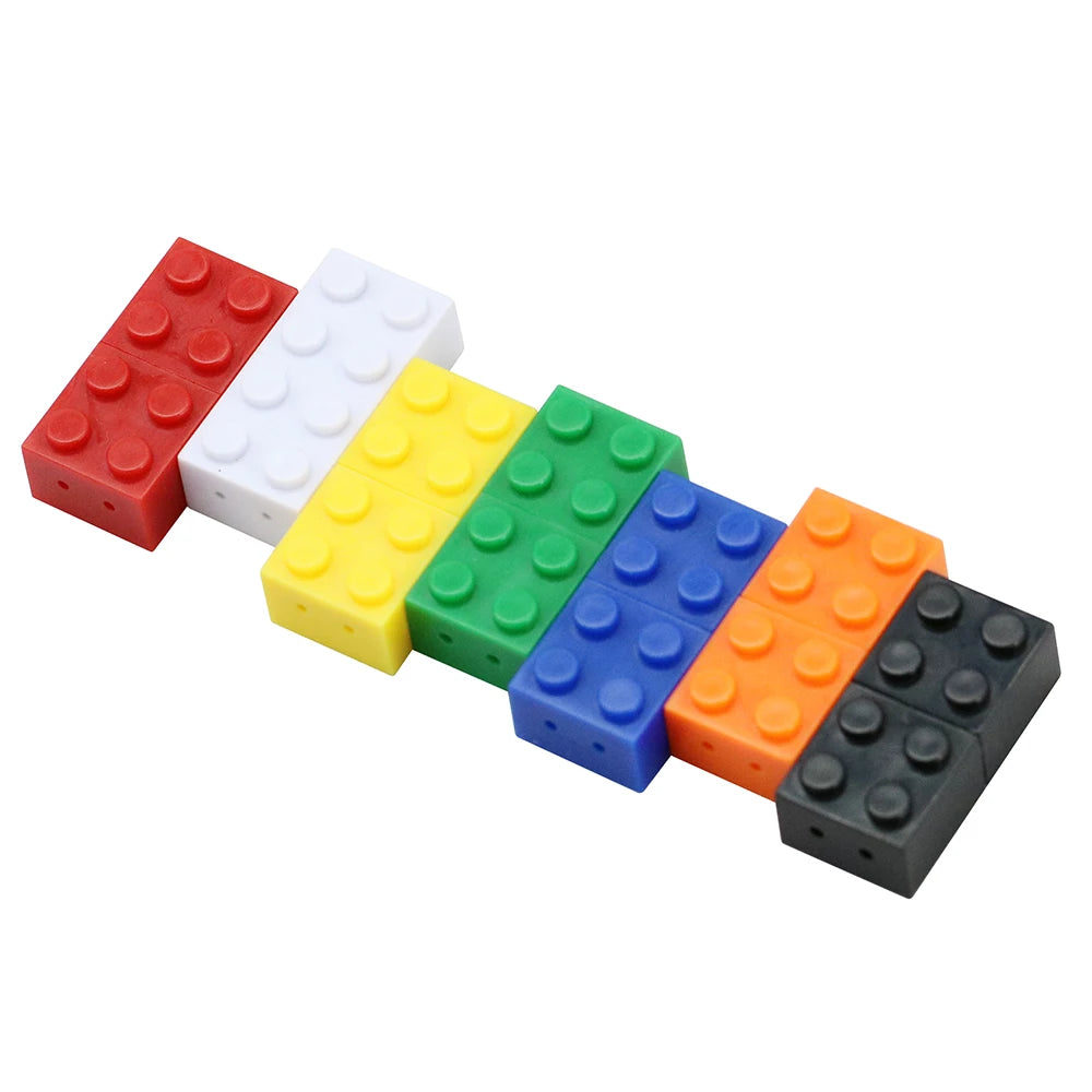 Toy Building Block Pendrive 128GB Memoria USB Plastic Brick USB Flash Drive 256G Pen Drive 64GB 32GB 16GB 8GB Cle Usb Stick Disk