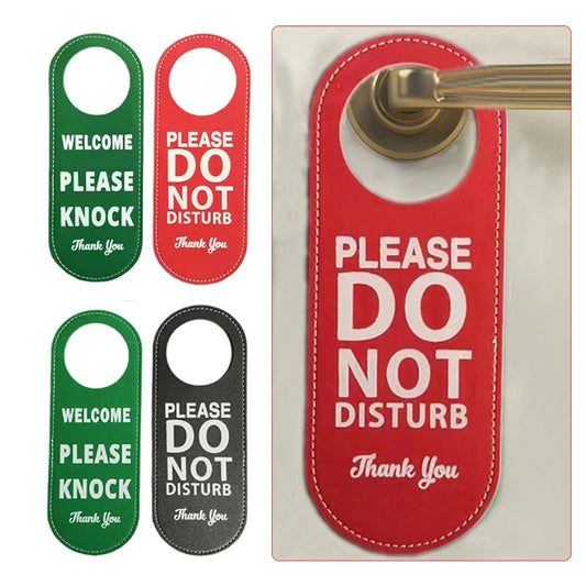 1pc Do Not Disturb Door Tags Door Sign  Bar Hotel Mall Office New Beautiful Black Green Red Hanging Tag