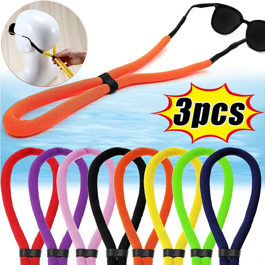 Swimming Floating Foam Chain Eyeglasses Straps Water Sport Glasses Cord Eyewear Strap Lanyard Adjustable Anti-Slip String Holder