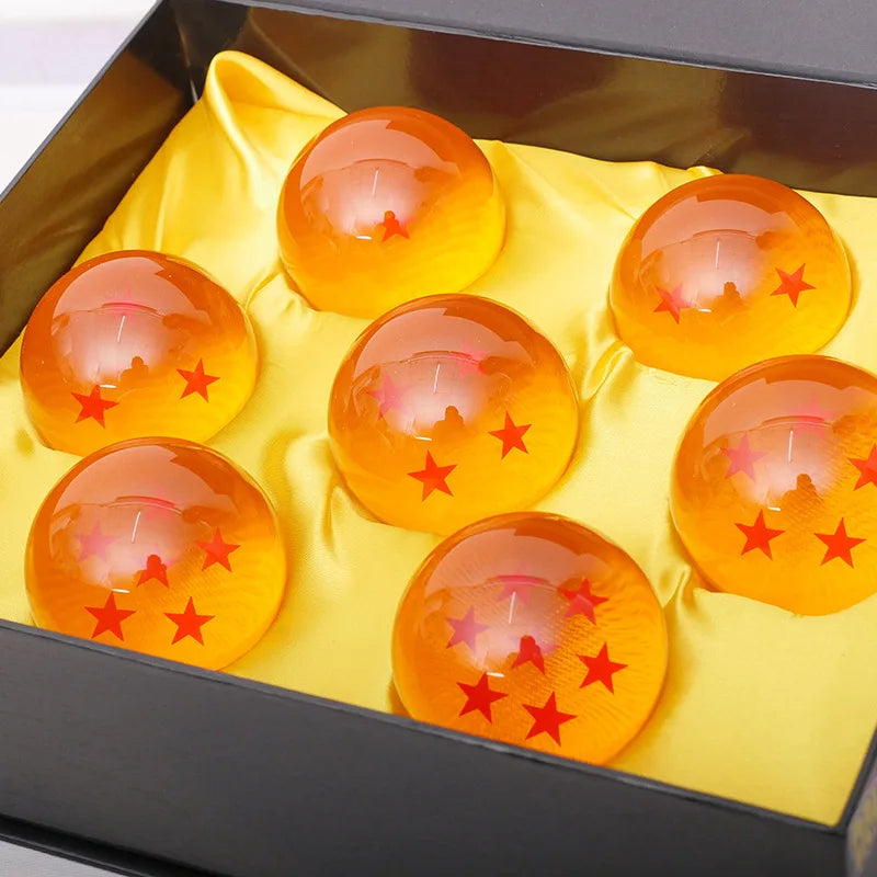 Dragon Ball 7pcs/set 1:1 Crystal ball 3.5cm Action Figure Toys Summon Shenron Wishing Balls Collection Model Gift