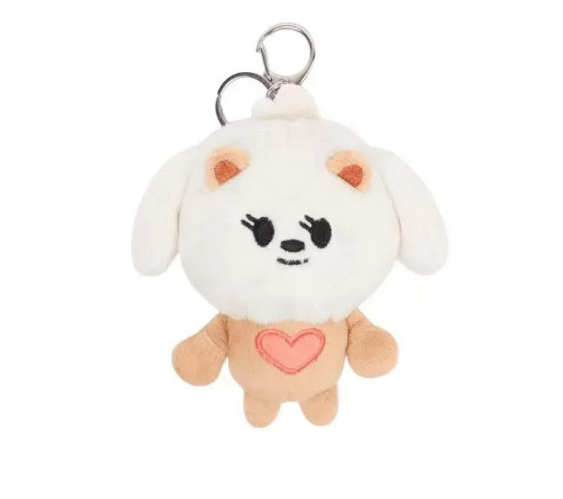 TXT Dolls Kpop Cute Soobin Beomgyu PPULBATU Same Plush Keyrings Tutu Bar Two-Bar Doll Keychain Rings Plush Bag Pendant