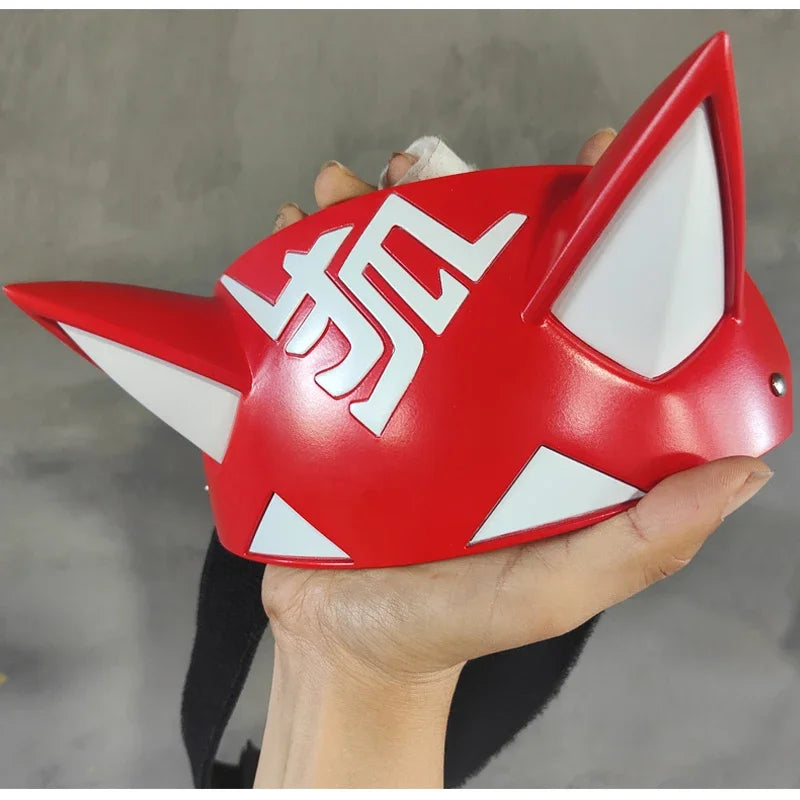 Game Overwatch 2 cosplay wig Kiriko mask headband Kiriko red mask Kiriko green hair Kiriko cosplay wig/prop Halloween